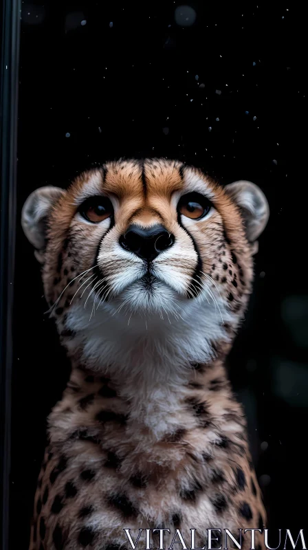 Majestic Cheetah Portrait AI Image