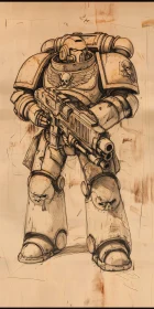 Armored Warrior Sketch