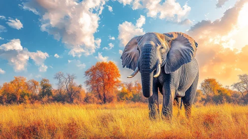 Elephant in the African Wilderness