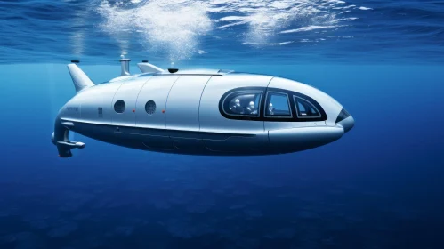 Submarine Concept Photo - A Hyperrealistic Illustration