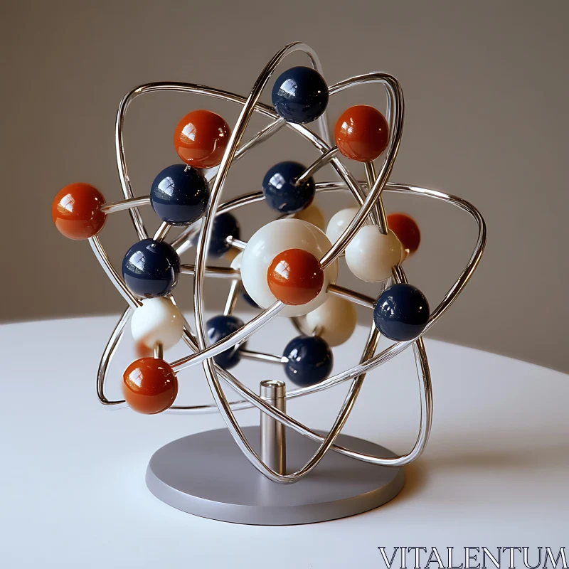 Molecular Structure Art AI Image