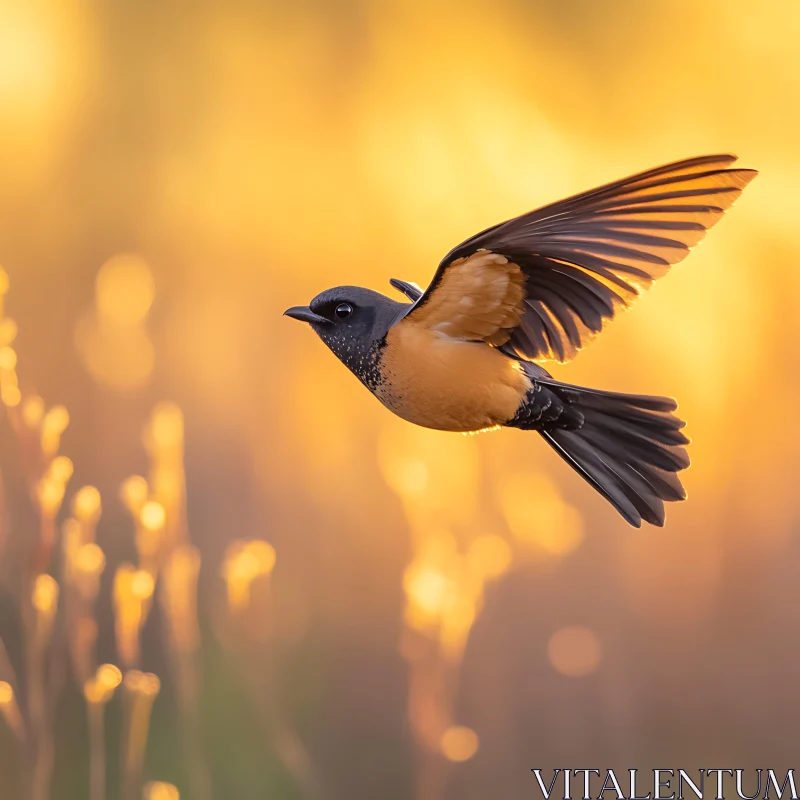 Soaring Bird: A Moment of Freedom AI Image