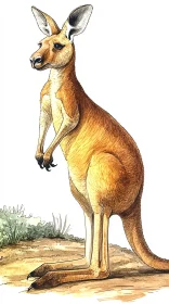 Kangaroo Illustration