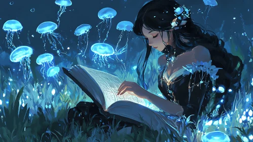 Luminous Book and Jellyfish Dream