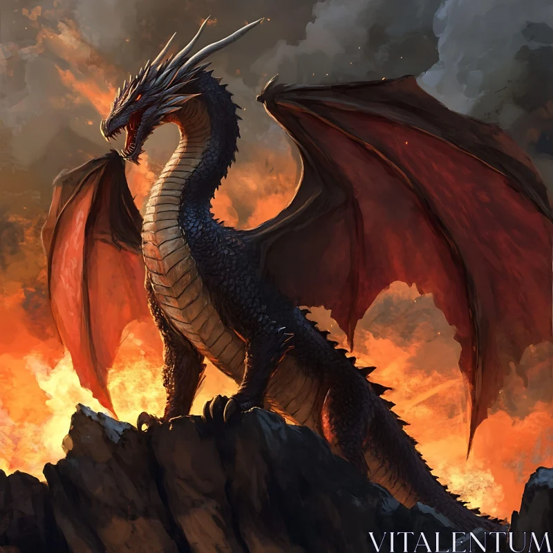 AI ART Fantasy Dragon Art