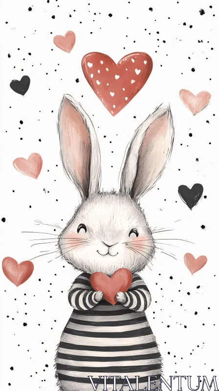 AI ART Cute Rabbit Art