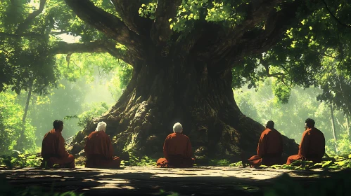 Forest Meditation with Monks