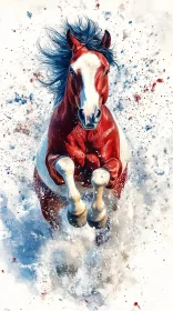 Galloping Horse Artwork