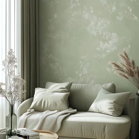 Serene Living Room Design with Nature-Inspired Decor