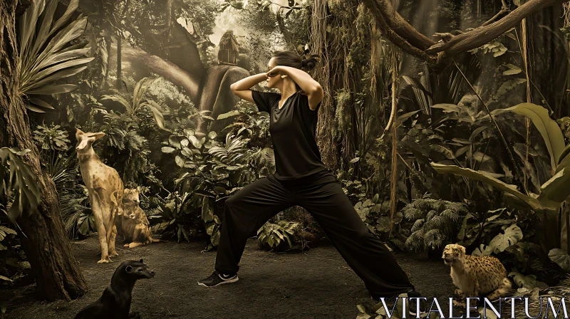 Jungle Martial Arts AI Image