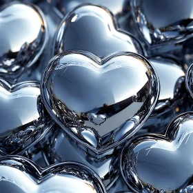 Metallic Love Hearts