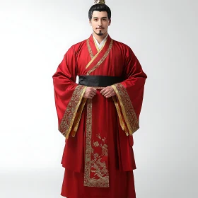 Portrait of Man in Hanfu Attire