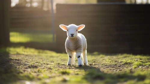 A Lamb in the Meadow