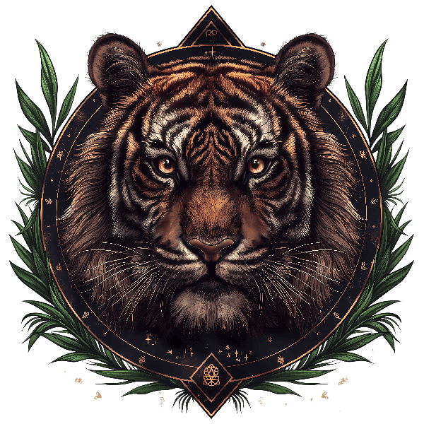 Tiger Design for Apparel POD Design