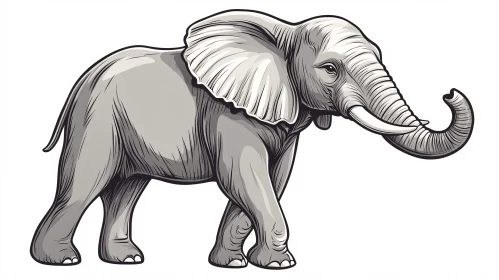 Majestic Elephant Artwork