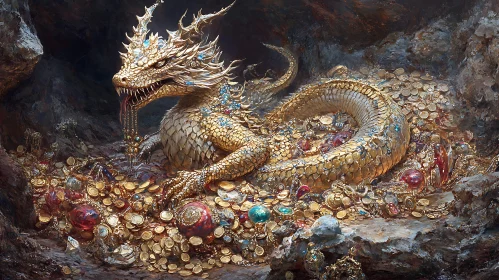 Dragon on a Treasure