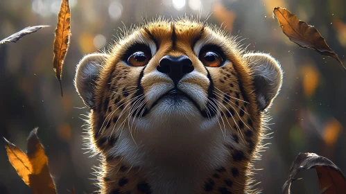 Wild Cheetah Amidst Nature