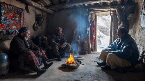 Elders Warming Up Together