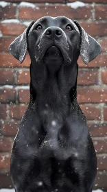 Winter Dog Portrait