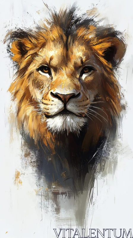 Lion Art Painting AI Image