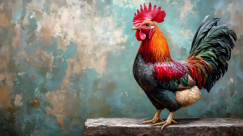 Vivid Rooster Artwork