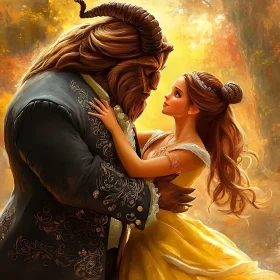 Belle and Her Beast: An Enchanted Embrace