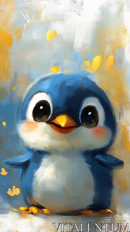 AI ART Adorable Penguin Art