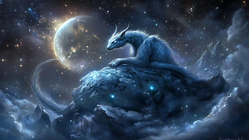 Moonlit Wolf Fantasy Art