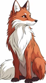 Artistic Image of a Fox