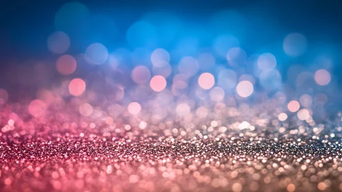 Sparkling Glitter Texture with Bokeh Lights