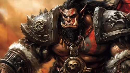 Powerful Orc Warrior Portrait