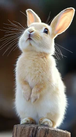 Cute Rabbit with Whiskers