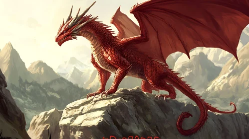 Dragon on Mountain Peak