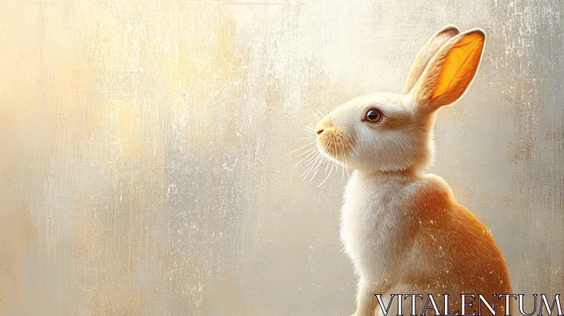 AI ART Gentle Glow of a Rabbit