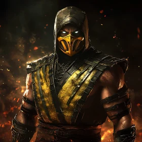 Intense Warrior Portrait