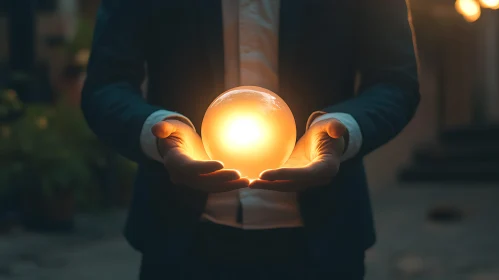 Glowing Sphere in Hand