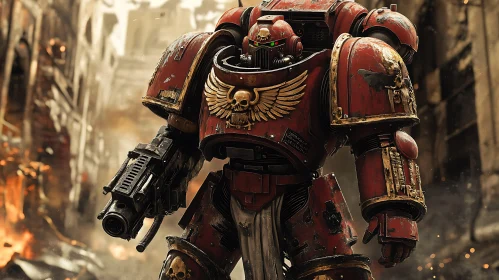 Red Armor Warrior