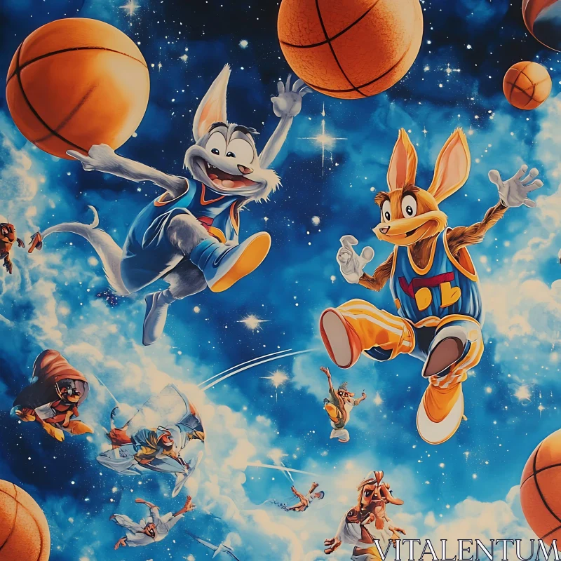 Space Jam Inspired Art AI Image