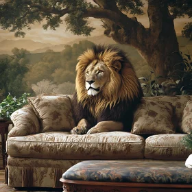 Regal Lion Lounging