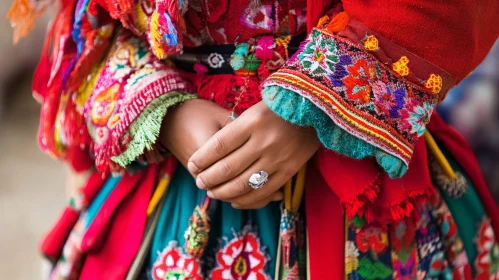 Colorful Embroidered Garments and Jewelry