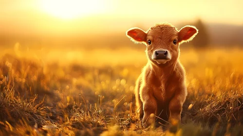 Golden Hour Calf Image