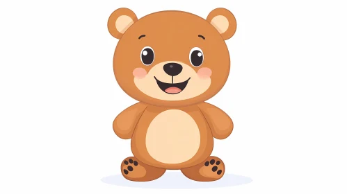 Cute Bear Cartoon Image