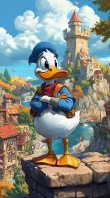 Fantasy Duck and Castle Setting