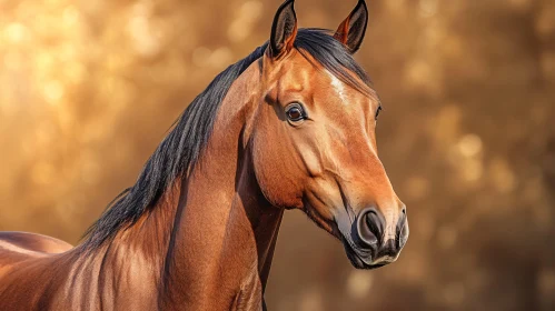 Equine Elegance in Golden Light