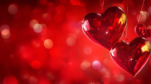 Romantic Red Hearts Valentine's Day