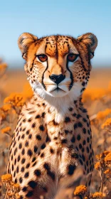 Cheetah in Vibrant Savannah