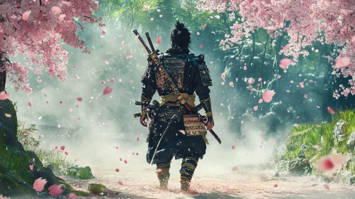 Warrior in a Sakura Dream