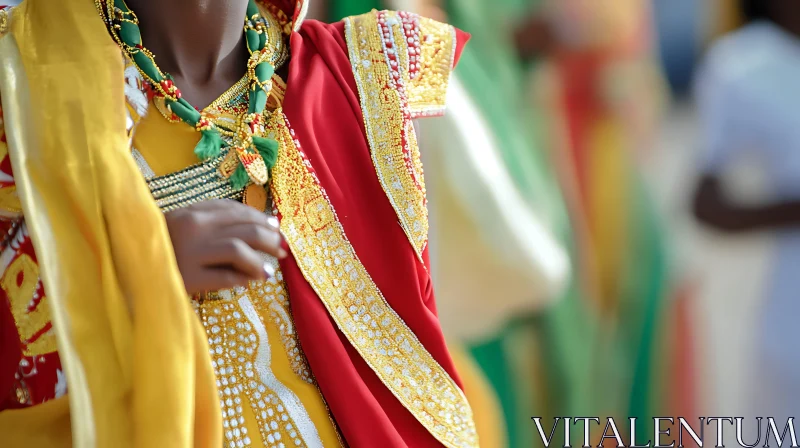 Vibrant Traditional Clothing AI Image