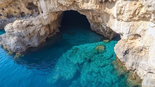 Beautiful Sea Cave and Clear Waters