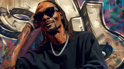 Urban Graffiti Art Featuring Snoop Dogg